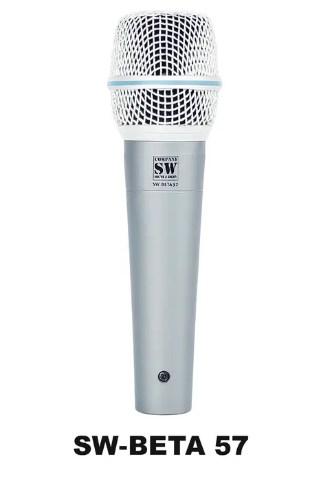 מיקרופון דינמי כולל כבל מיקרופון וראש מיקרופון SW- BETA57