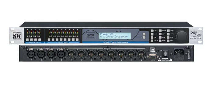 פרוססור אודיו דיגיטלי SW DSP4080 – כניסות-4 / 8 יציאות
