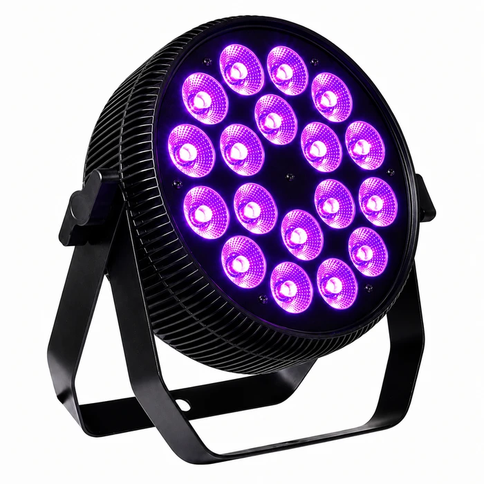 פנס אולטרה סגול מקצועי גוף מתכת Slim Par LED UV 18×10W