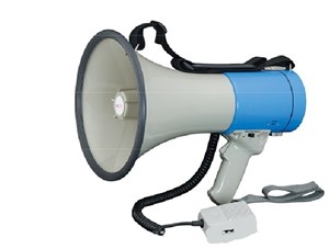 מגפון 50W עם סירנה ושריקה