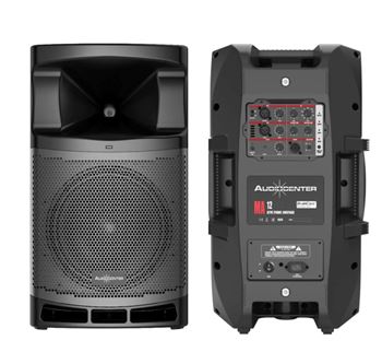 רמקול מוגבר AUDIO CENTER 12+1 1600W BT+MIC+LINE מדגם:MA12