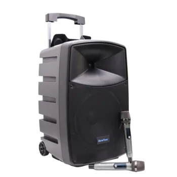 בידורית 15"+1 600W מיק אלחוטי*2 +BT ידית טרולי MAX15HB