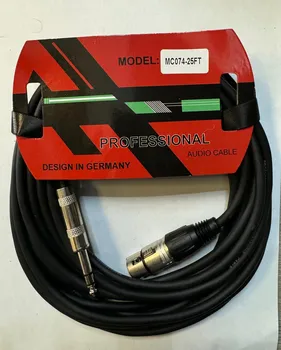 כבל מיקרופון 7.5 מטר XLR-PL נקבה