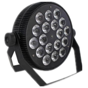 SLIM PAR18*15W 6IN1 RGBWAU פנס-ממתכת