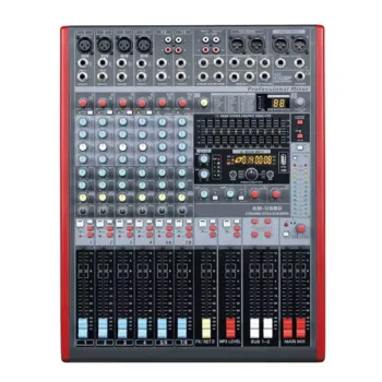 מיקסר 4 יציאות 8 ערוצים AM-UB80