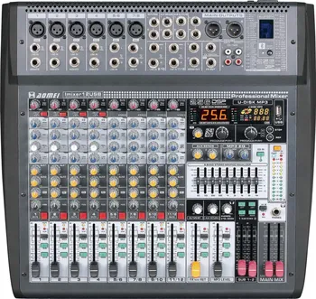 מיקסר 12 ערוצים +נגן+בלוטוס+אפקט USB12