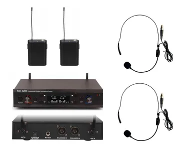 מיקרופון מדונה אלחוטי כפול UHF תדרים משתנים ENBAO צג דיגיטלי MD-3200