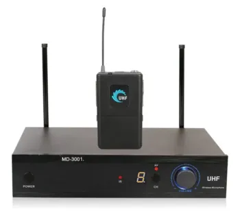 מיקרופון אלחוטי מדונה בודדת UHF תדר קבוע ENBAO MD-3001