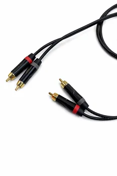 כבל כפול 3 מטר, 2RCA-2RCA ציפוי זהב